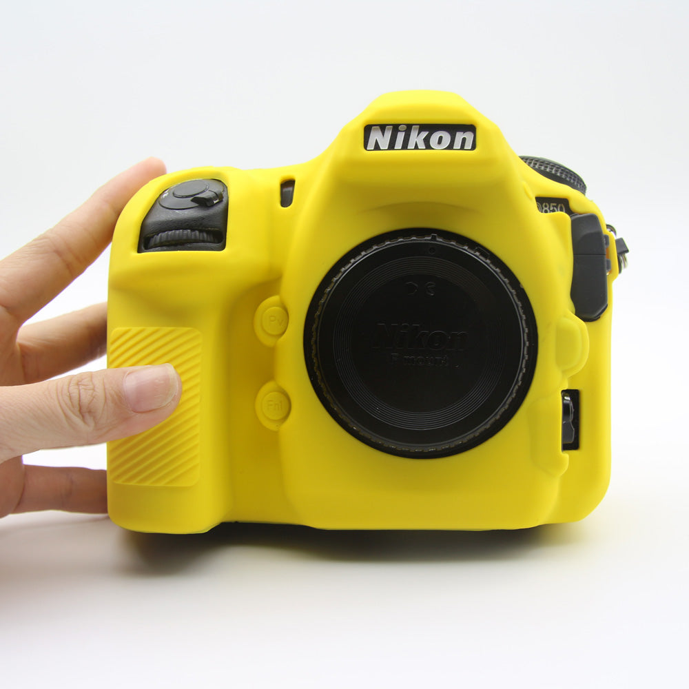 Soft Silicone Camera Bag Cover for Nikon D850 Digital SLR Camera - Yellow