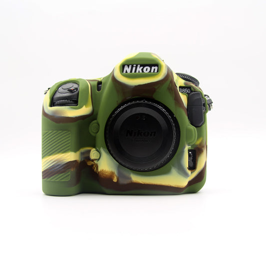 Soft Silicone Protective Pouch Case for Nikon D850 Digital SLR Camera - Camouflage