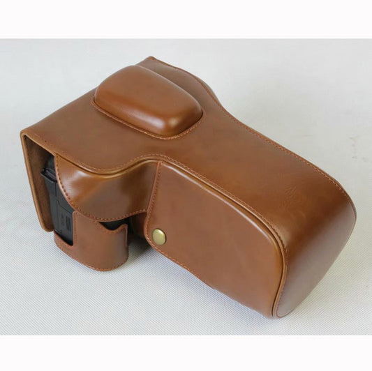 PU Leather Camera Protective Bag Case for Nikon D7500 Digital SLR Camera - Brown
