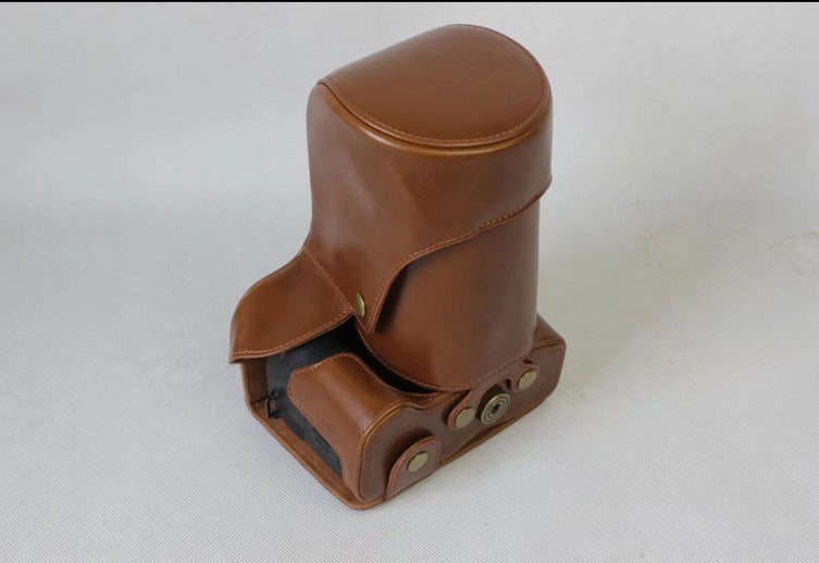 PU Leather Camera Protective Bag Case for Nikon D7500 Digital SLR Camera - Brown