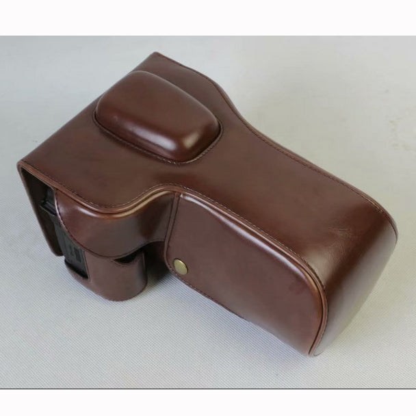 PU Leather Camera Protection Pouch Cover for Nikon D7500 Digital SLR Camera - Coffee