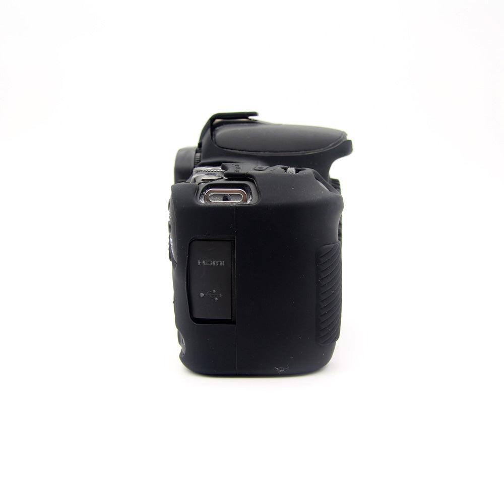 Flexible Silicone Camera Protective Cover for Canon EOS 200D - Black