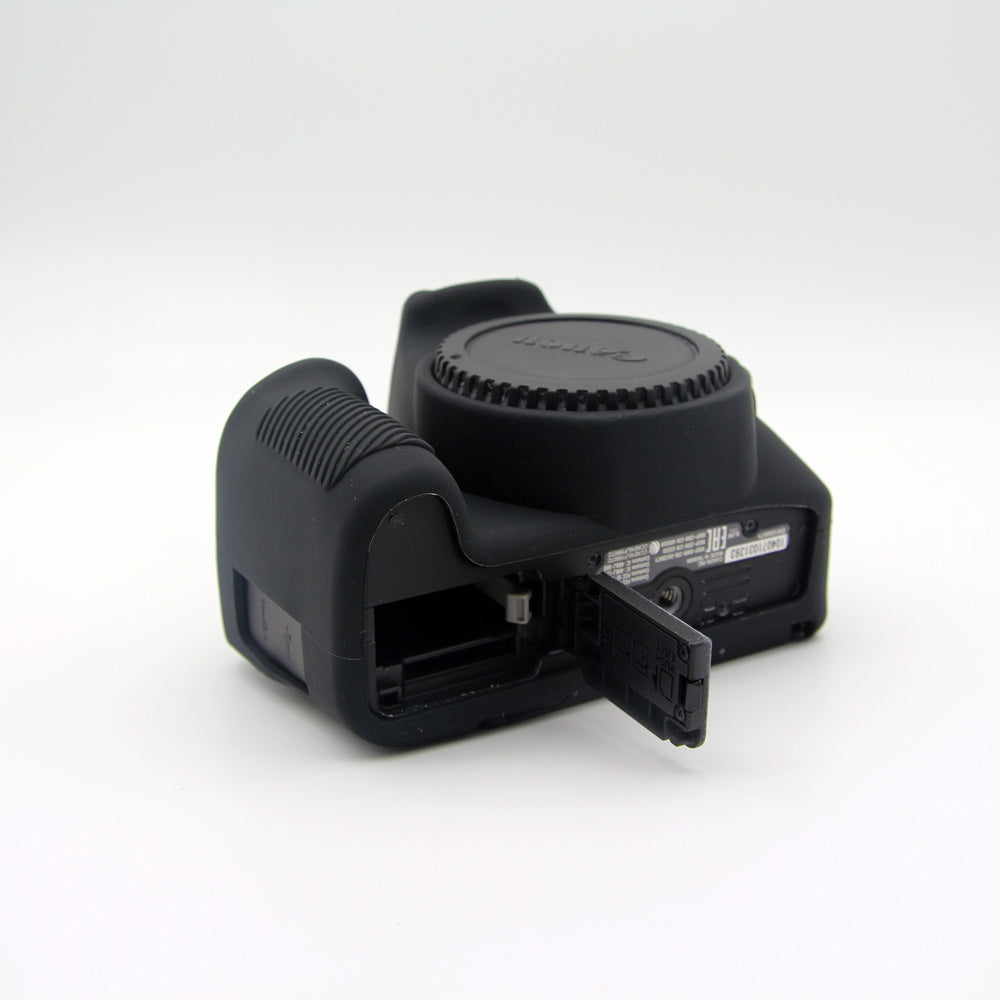 Flexible Silicone Camera Protective Cover for Canon EOS 200D - Black