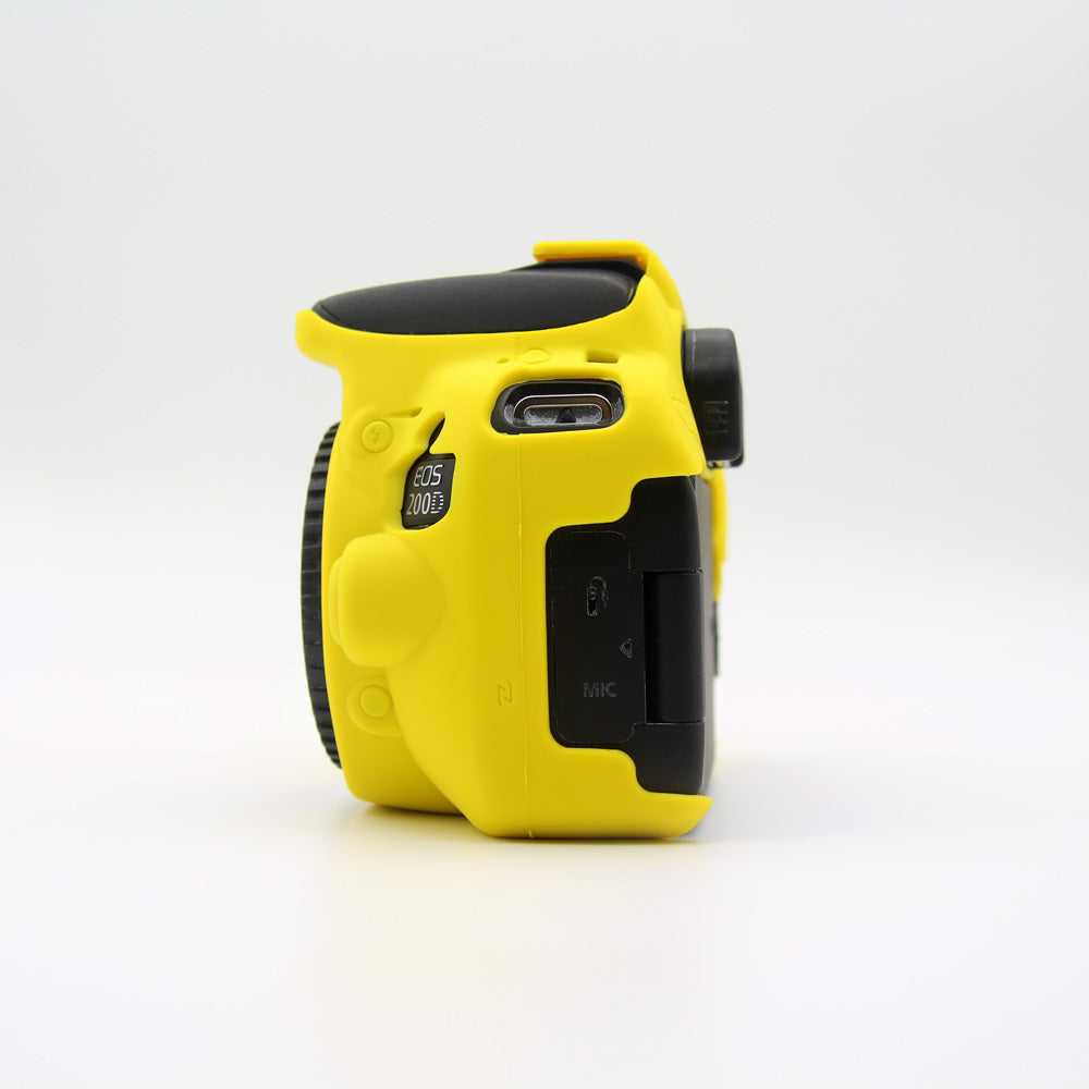 Soft Silicone Camera Casing Cover for Canon EOS 200D - Yellow