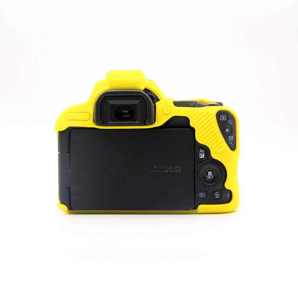 Soft Silicone Camera Casing Cover for Canon EOS 200D - Yellow