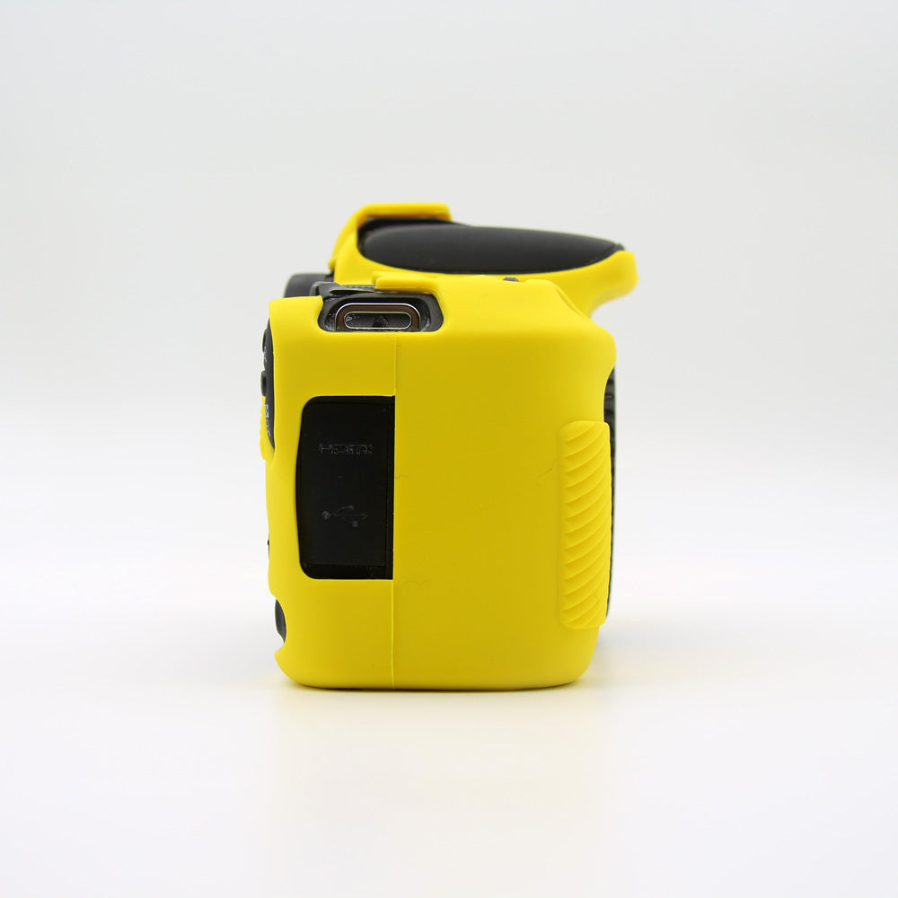 Soft Silicone Camera Casing Cover for Canon EOS 200D - Yellow