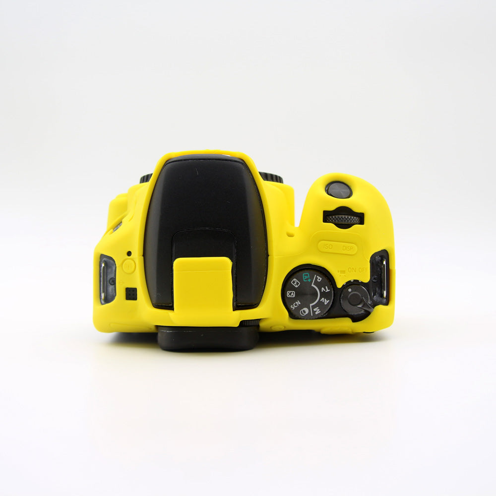 Soft Silicone Camera Casing Cover for Canon EOS 200D - Yellow
