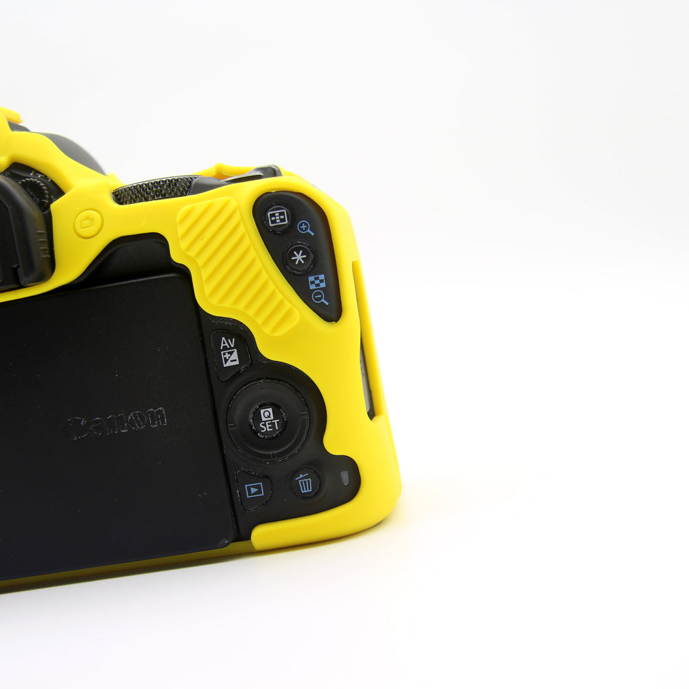 Soft Silicone Camera Casing Cover for Canon EOS 200D - Yellow