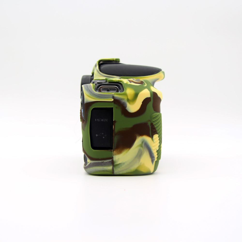 Soft Silicone Camera Case Protector for Canon EOS 200D - Camouflage