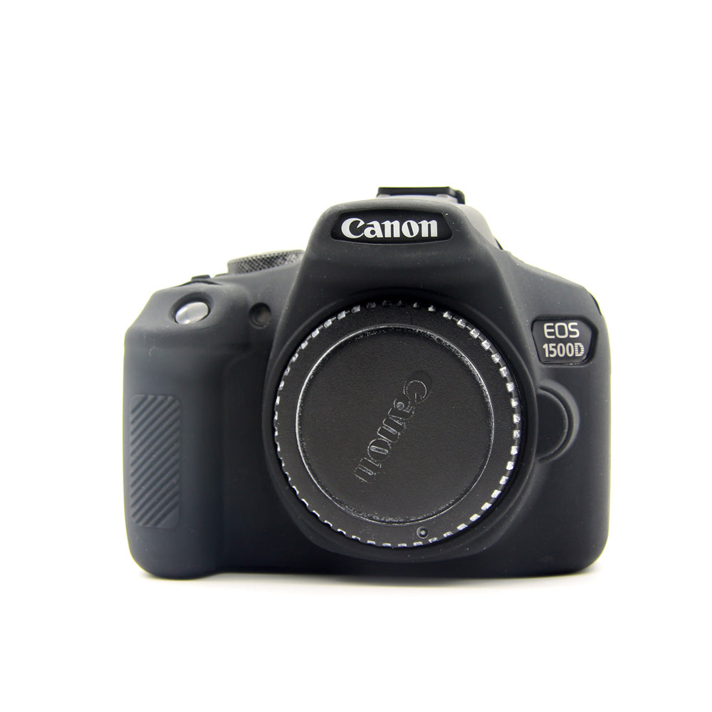 Flexible Silicone Camera Protective Cover for Canon EOS 1300D 1500D - Black