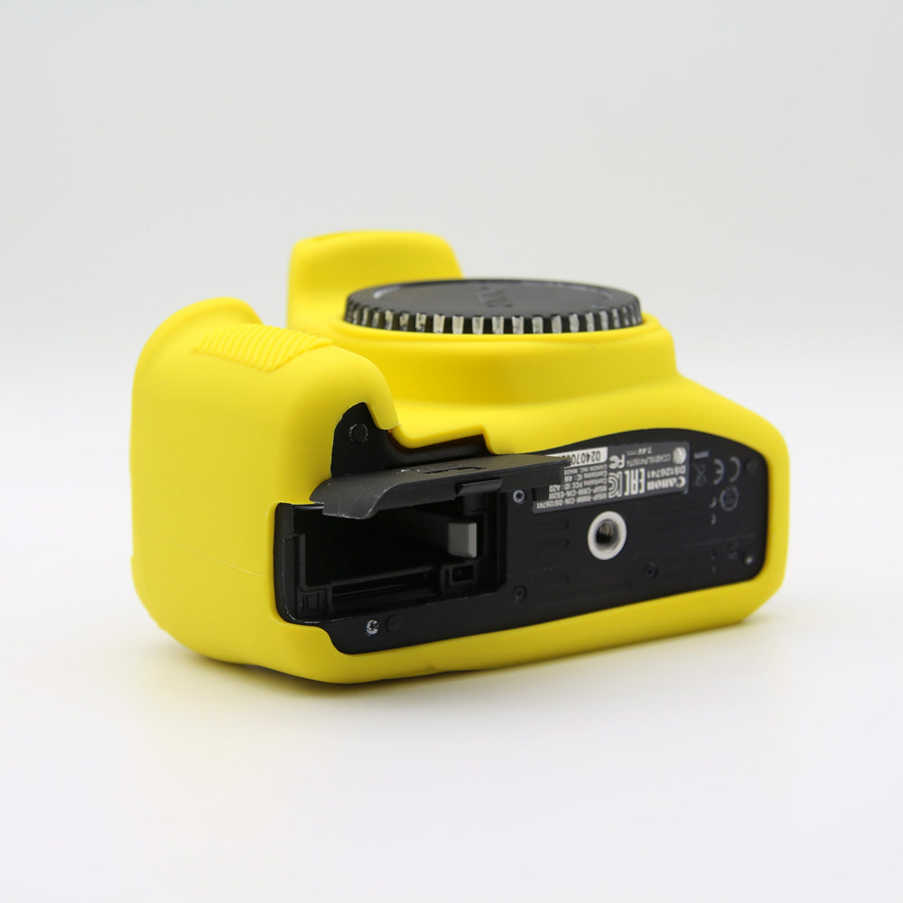 Flexible Silicone Camera Bag Cover for Canon EOS 1300D 1500D - Yellow