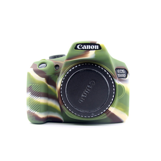 Flexible Silicone Protective Bag Cover for Canon EOS 1300D 1500D - Camouflage