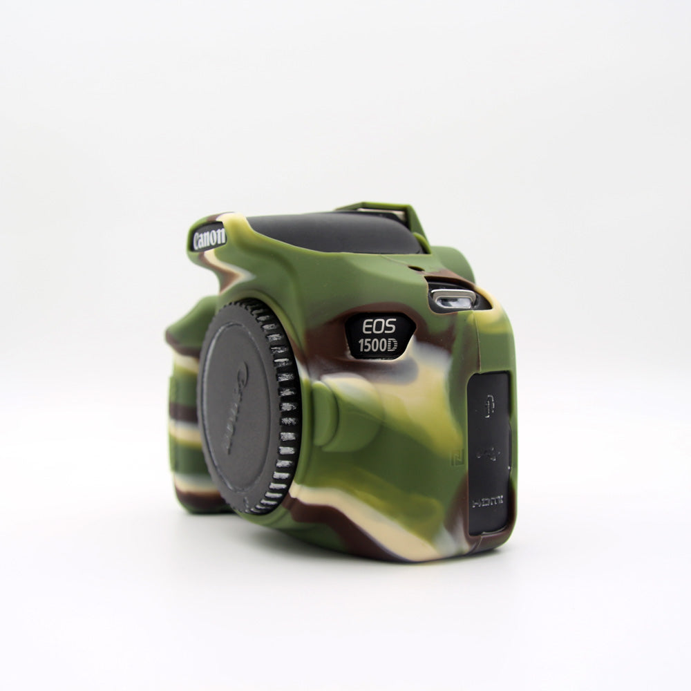 Flexible Silicone Protective Bag Cover for Canon EOS 1300D 1500D - Camouflage