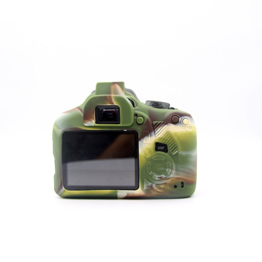 Flexible Silicone Protective Bag Cover for Canon EOS 1300D 1500D - Camouflage