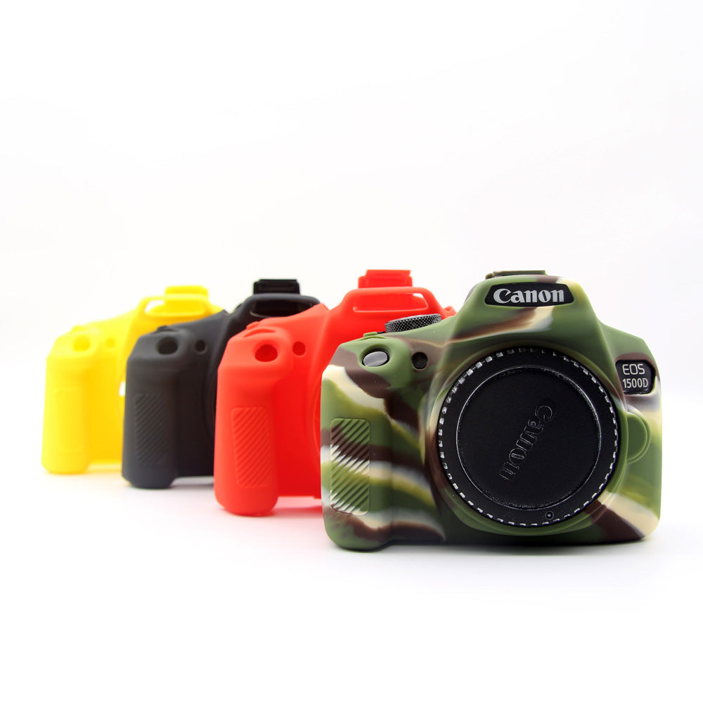 Flexible Silicone Protective Bag Cover for Canon EOS 1300D 1500D - Camouflage
