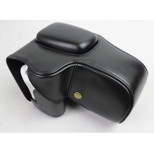 PU Leather Camera Protective Case for Canon EOS 200D - Black