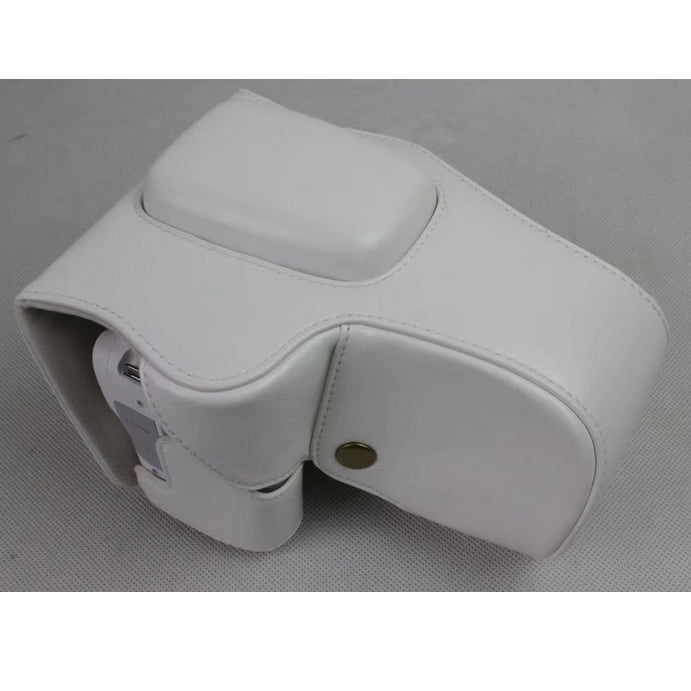 PU Leather Camera Protective Bag for Canon EOS 200D - White
