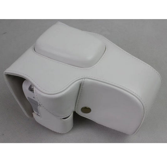 PU Leather Camera Protective Bag for Canon EOS 200D - White