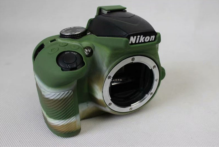 Flexible Silicone Protective Shell for Nikon D3400 DSLR Camera - Camouflage