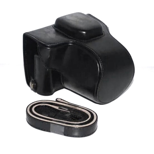PU Leather Camera Protective Case Bag for Fujifilm X-T100 - Black