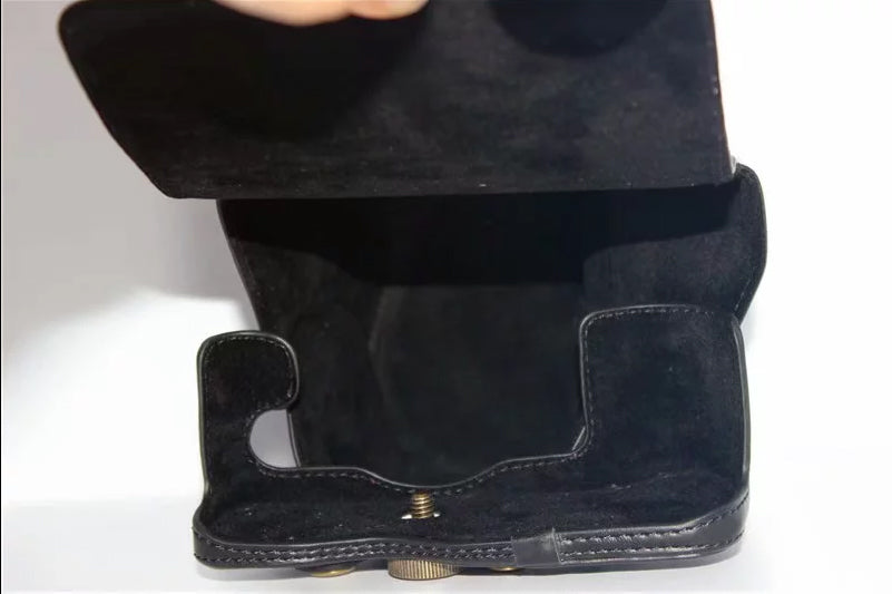 PU Leather Protection Case Bag for Fujifilm X-T3 Camera - Black