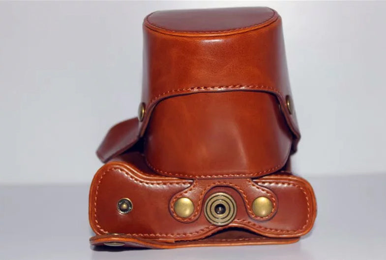 PU Leather Protection Case Cover Bag for Fujifilm X-T3 Camera - Brown
