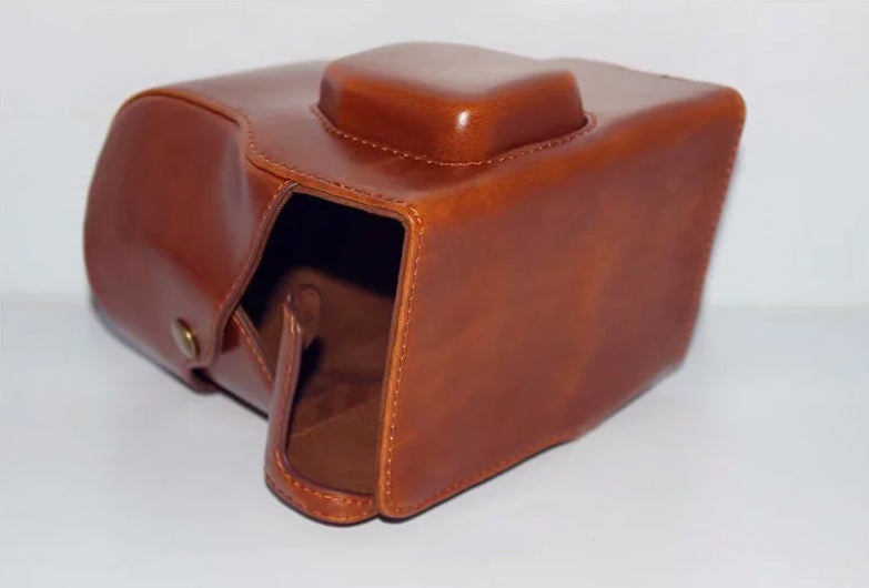 PU Leather Protection Case Cover Bag for Fujifilm X-T3 Camera - Brown