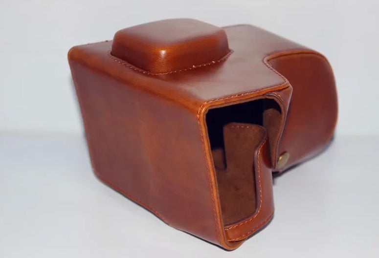 PU Leather Protection Case Cover Bag for Fujifilm X-T3 Camera - Brown