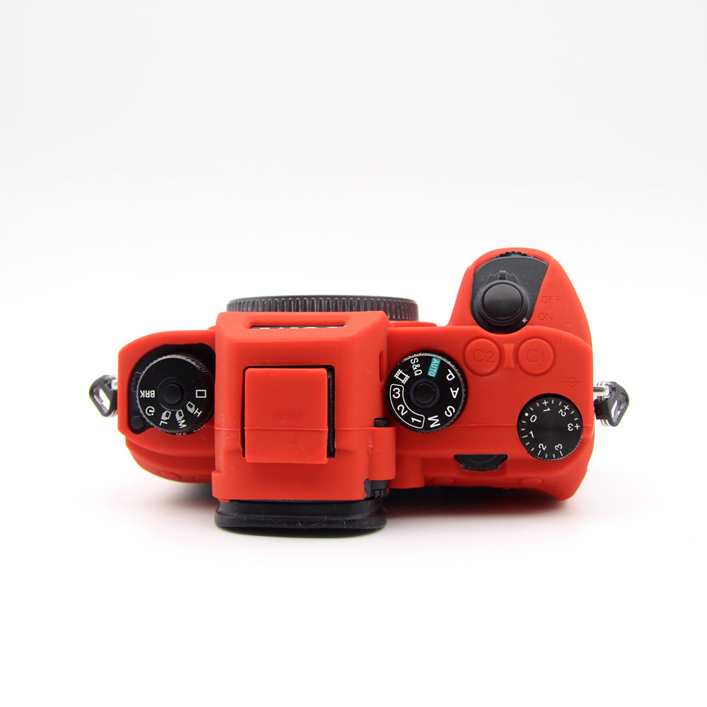 Soft Silicone Case Shell for Sony A9/A7M3/A7R3 Camera - Red