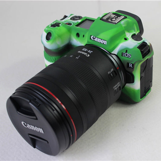 Soft Silicone Case Cover for Canon EOS R - Camouflage