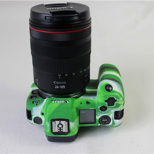 Soft Silicone Case Cover for Canon EOS R - Camouflage