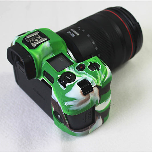Soft Silicone Case Cover for Canon EOS R - Camouflage