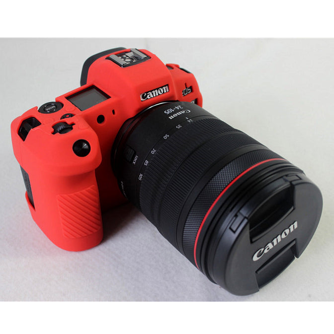 Soft Silicone Case Shell for Canon EOS R - Red