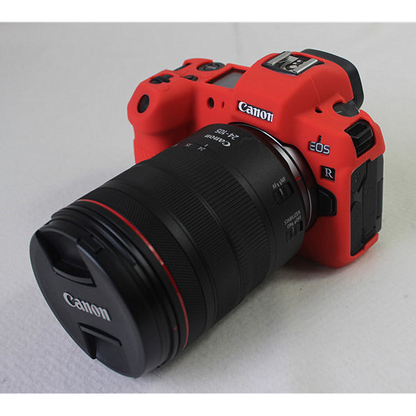 Soft Silicone Case Shell for Canon EOS R - Red