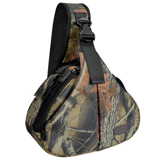 K1 Waterproof Travel DSLR Shoulder Sling Bag with Rain Cover for Sony Nikon Canon Digital Camera - Camouflage
