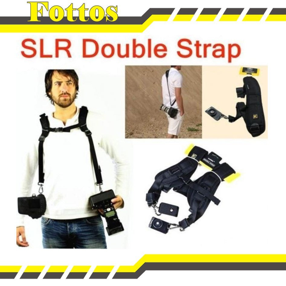 Dual-shoulder Camera Neck Strap Tether Strap for Canon Nikon Olympus Pentax Panasonic Sony DSLR