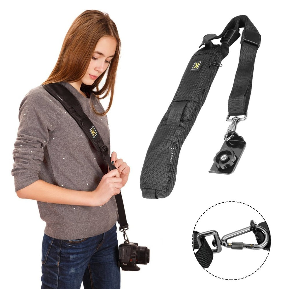 Single Shoulder Camera Belt Strap for Canon Nikon Olympus Pentax Panasonic Sony Cameras