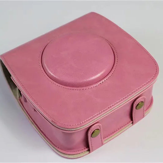 Uniqkart for FUJI Instax Square SQ20 PU Leather Camera Protective Cover - Pink