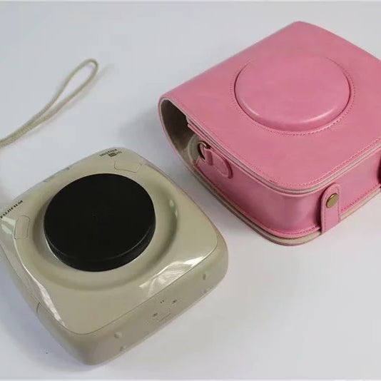 Uniqkart for FUJI Instax Square SQ20 PU Leather Camera Protective Cover - Pink