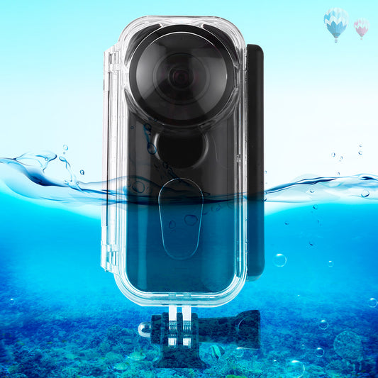 PULUZ 5M Underwater Waterproof Housing Protective Case for Insta360 One X, with Buckle Basic Mount &amp; Screw