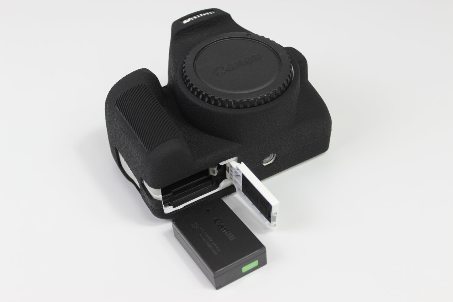 Soft Silicone Case Protector for Canon EOS 200D II Camera - Black