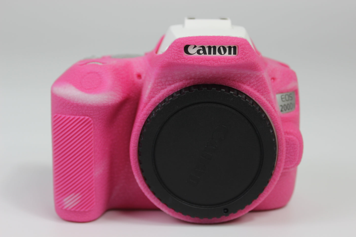 Soft Silicone Case Protector for Canon EOS 200D II Camera - Rose