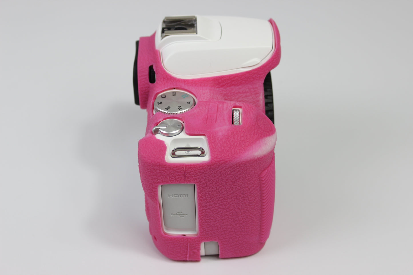 Soft Silicone Case Protector for Canon EOS 200D II Camera - Rose
