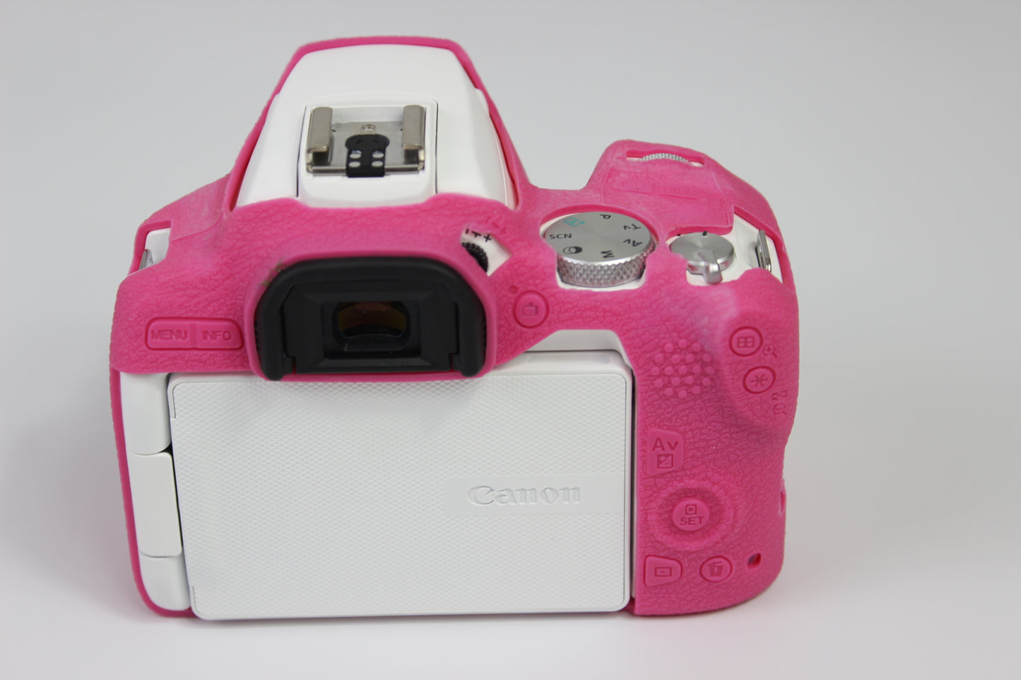 Soft Silicone Case Protector for Canon EOS 200D II Camera - Rose