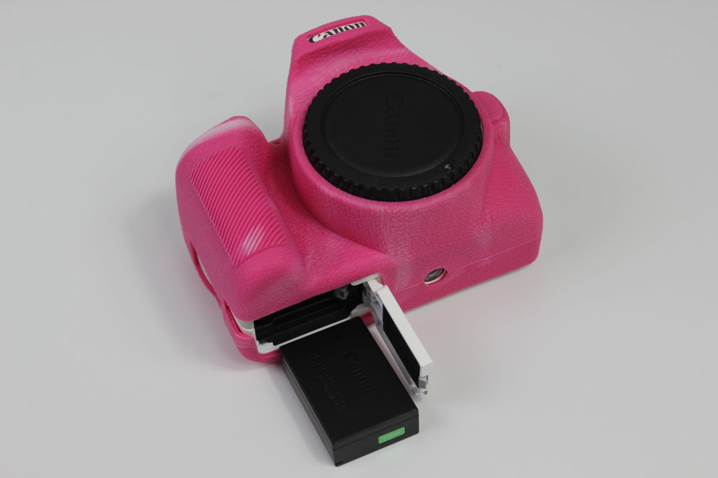 Soft Silicone Case Protector for Canon EOS 200D II Camera - Rose