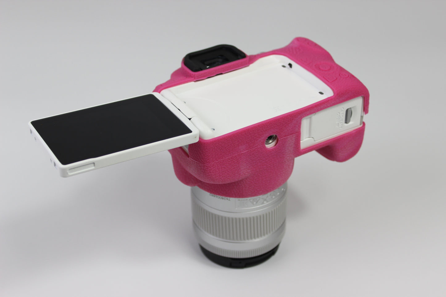 Soft Silicone Case Protector for Canon EOS 200D II Camera - Rose