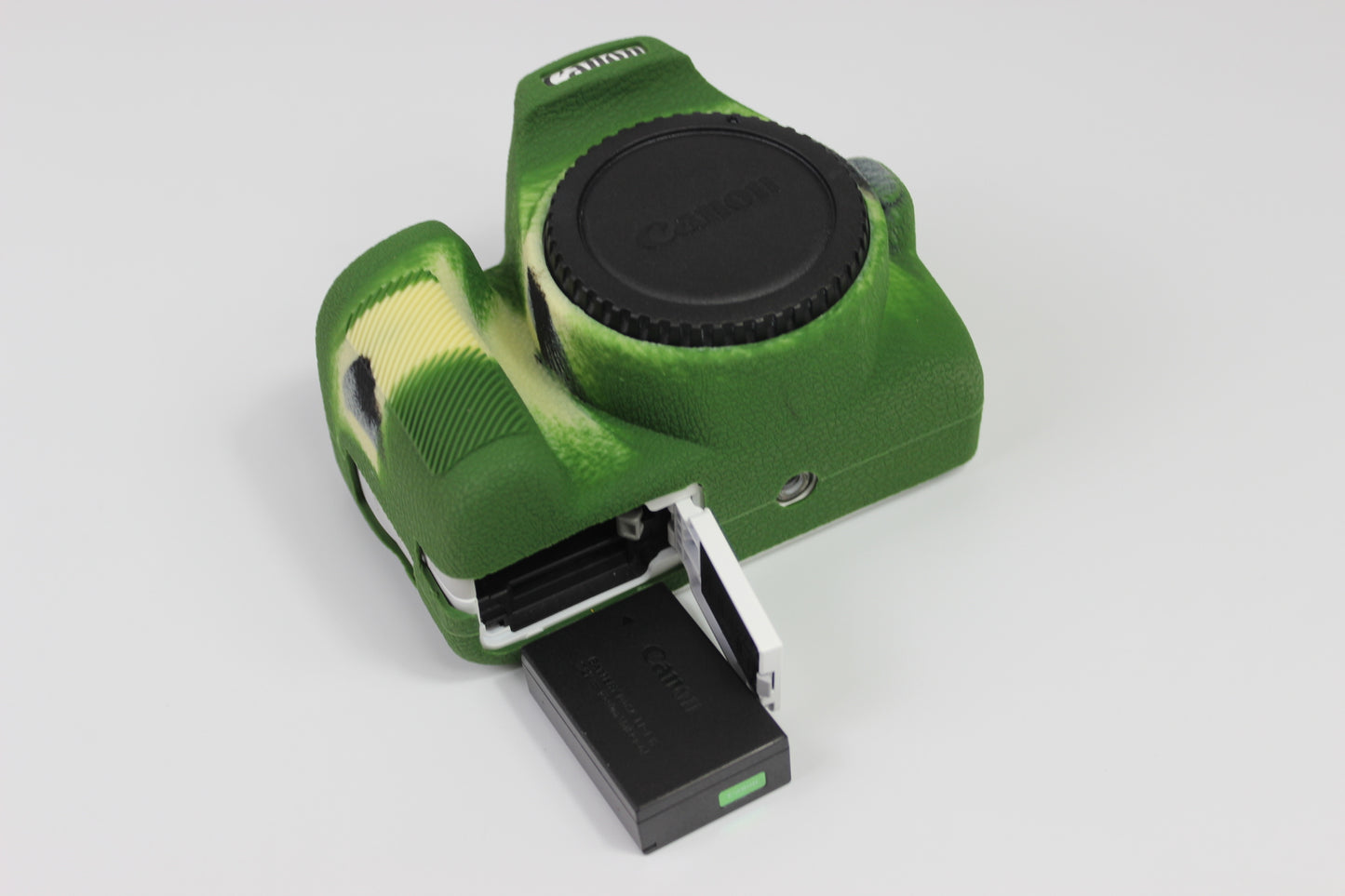 Soft Silicone Case Protector for Canon EOS 200D II Camera - Green