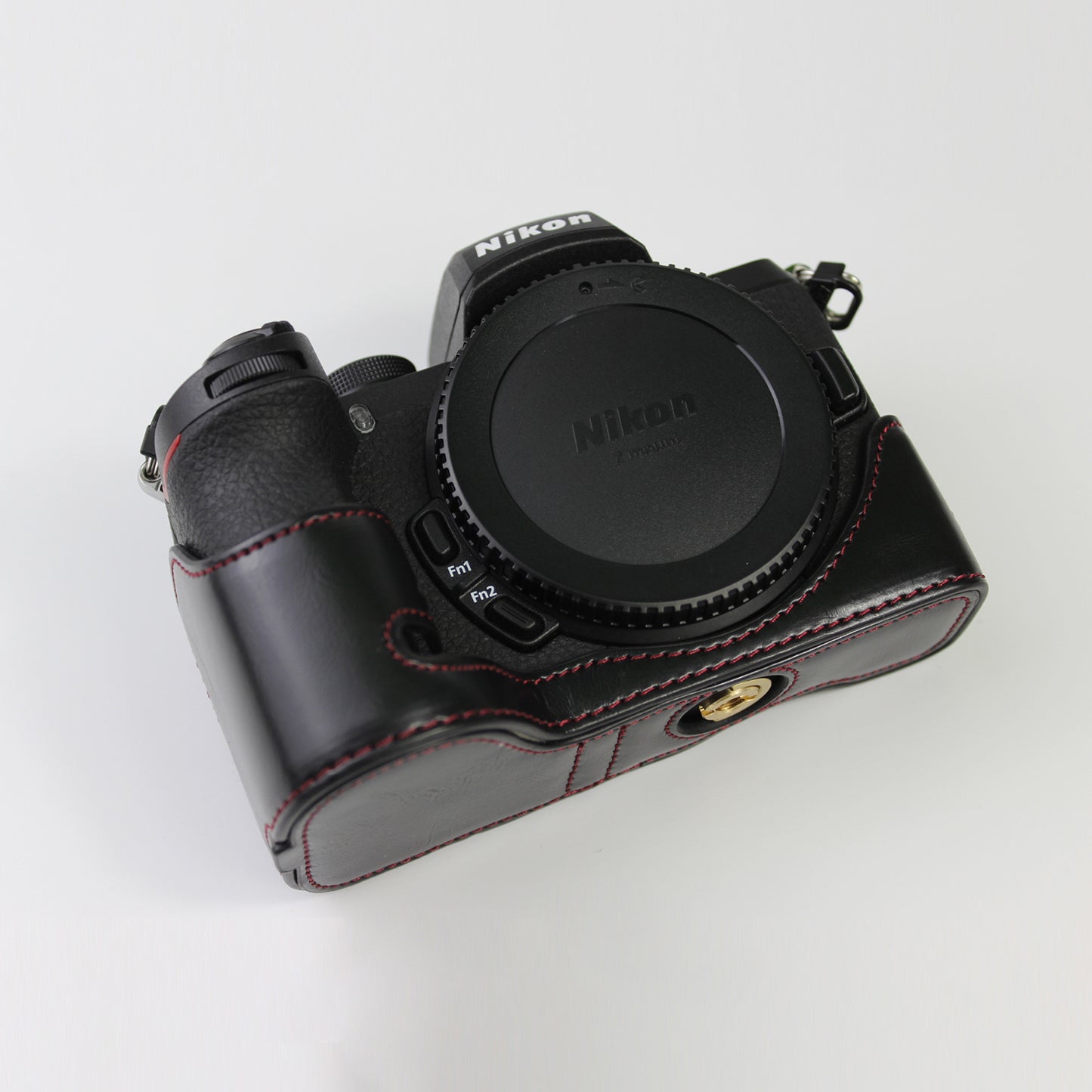 Quality PU Leather Half Bottom Protective Case for Nikon Z50 / Z30 - Black