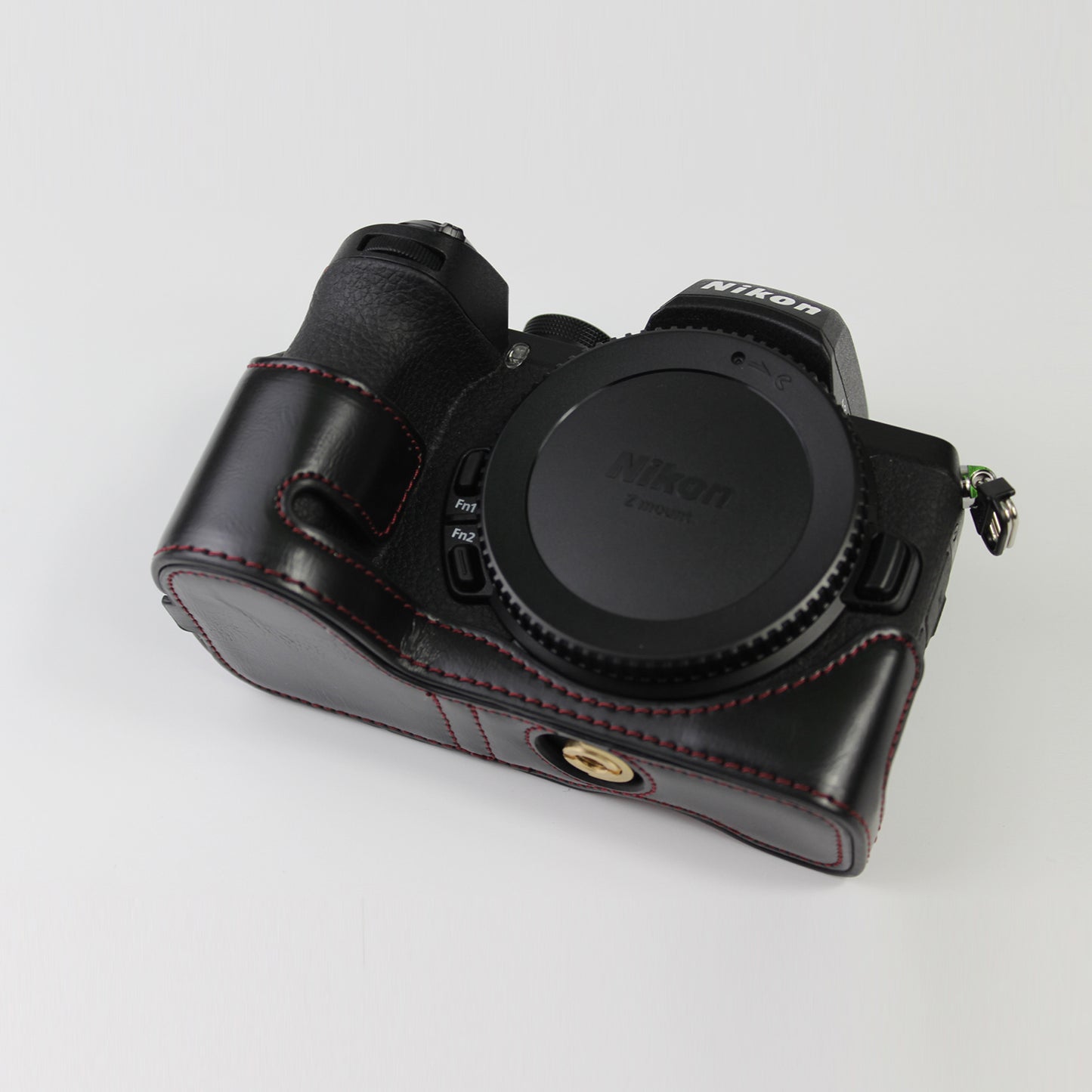 Quality PU Leather Half Bottom Protective Case for Nikon Z50 / Z30 - Black