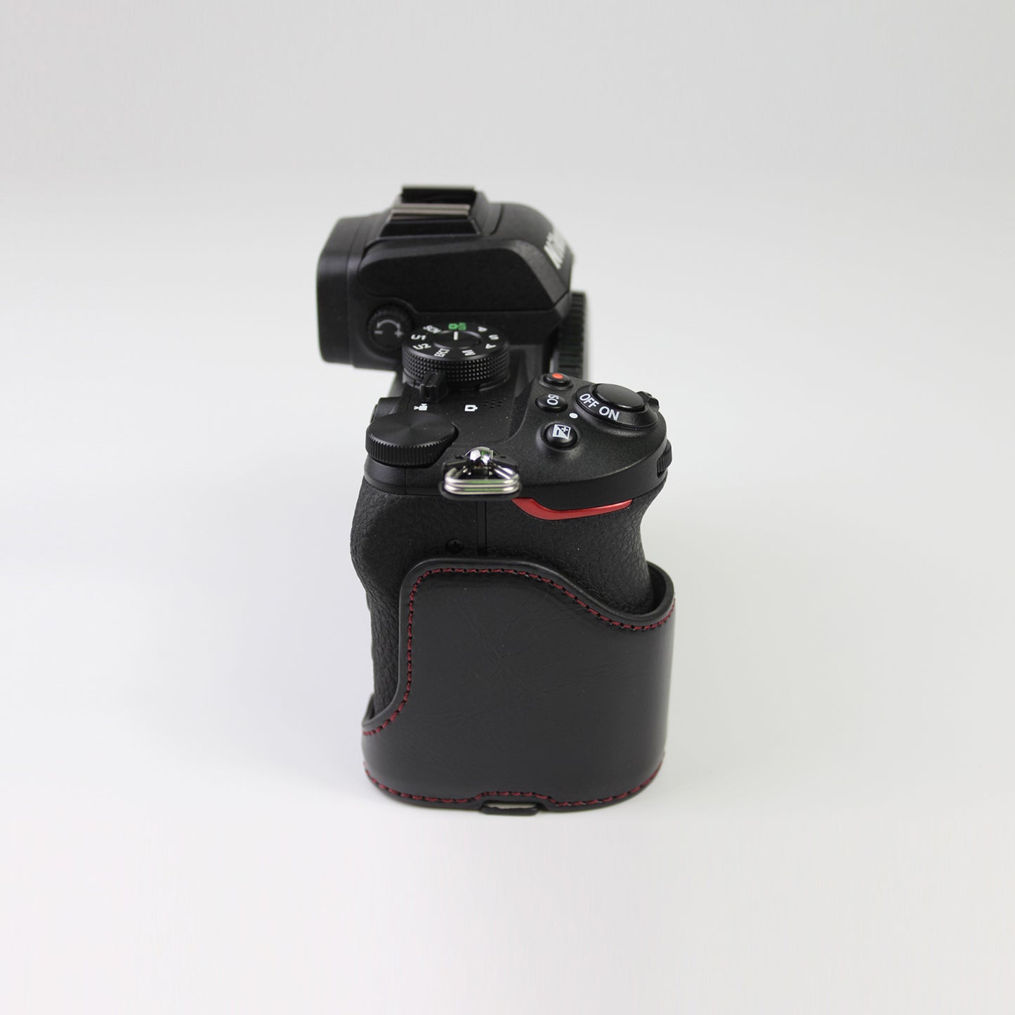 Quality PU Leather Half Bottom Protective Case for Nikon Z50 / Z30 - Black